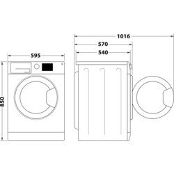 Стиральные машины Whirlpool FFWDB 864349 BV PL белый