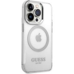 Чехлы для мобильных телефонов GUESS Metal Outline with MagSafe for iPhone 14 Pro