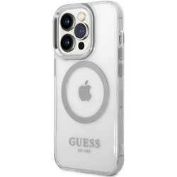 Чехлы для мобильных телефонов GUESS Metal Outline with MagSafe for iPhone 14 Pro