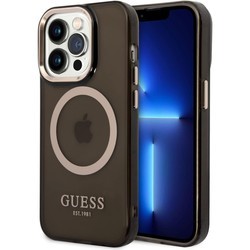 Чехлы для мобильных телефонов GUESS Gold Outline with MagSafe for iPhone 14 Pro