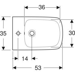 Биде Geberit Selnova Square 500.271.01.5