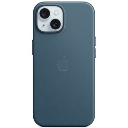 Чехлы для мобильных телефонов Apple FineWoven Case with MagSafe for iPhone 15 (зеленый)