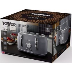 Тостеры, бутербродницы и вафельницы Tower Renaissance T20065GRY