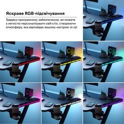 Офисные столы RZTK Cobra RGB Carbon
