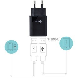 Зарядки для гаджетов i-Tec USB Power Charger 2 port 2.4A