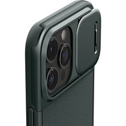 Чехлы для мобильных телефонов Spigen Optik Armor (MagFit) for iPhone 15 Pro (зеленый)