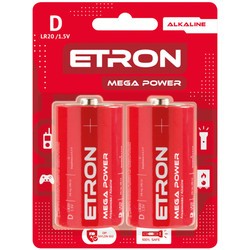 Аккумуляторы и батарейки Etron Mega Power 2xD