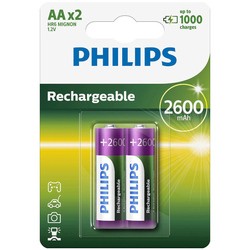 Аккумуляторы и батарейки Philips MultiLife  2xAA 2600 mAh
