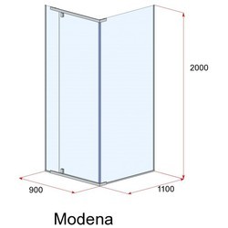 Душевые кабины Andora Modena 90x105 левая / правая