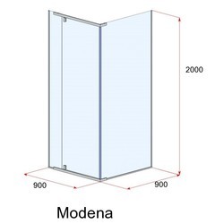 Душевые кабины Andora Modena 90x110 левая / правая