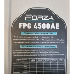 Генераторы Forza FPG4500AE