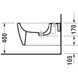 Биде Duravit Me by Starck 22881500001