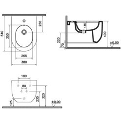 Биде Vitra Liquid 7323B403-0288