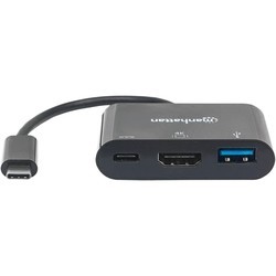 Картридеры и USB-хабы MANHATTAN USB-C HDMI Docking Converter