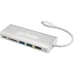 Картридеры и USB-хабы MANHATTAN SuperSpeed USB-C Multiport Adapter