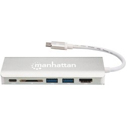 Картридеры и USB-хабы MANHATTAN SuperSpeed USB-C Multiport Adapter