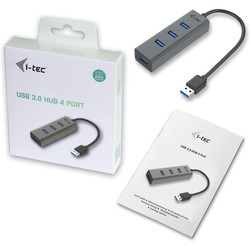 Картридеры и USB-хабы i-Tec USB-C Metal HUB 4 Port