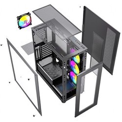 Корпуса Gembird X450MAX ARGB черный