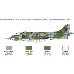 Сборные модели (моделирование) ITALERI Harrier GR.1 Transatlantic Air Race 50th Ann. (1:72)