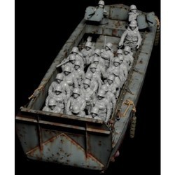 Сборные модели (моделирование) ITALERI LCVP with U.S. Infantry (1:35)