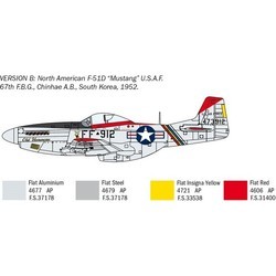 Сборные модели (моделирование) ITALERI North American F-51D Mustang Korean War (1:72)