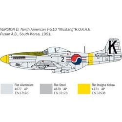 Сборные модели (моделирование) ITALERI North American F-51D Mustang Korean War (1:72)