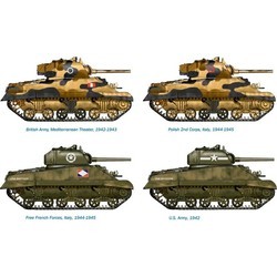 Сборные модели (моделирование) ITALERI M4A2 Sherman III (1:72)