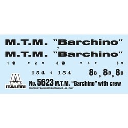 Сборные модели (моделирование) ITALERI M.T.M. Barchino with Crew (1:35)