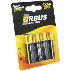 Аккумуляторы и батарейки Orbus Alkaline 4xAA