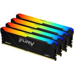 Оперативная память Kingston Fury Beast DDR4 RGB 4x8Gb KF436C17BB2AK4/32