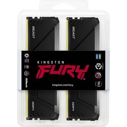 Оперативная память Kingston Fury Beast DDR4 RGB 4x8Gb KF436C17BB2AK4/32