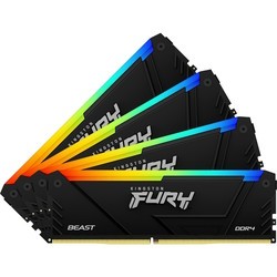 Оперативная память Kingston Fury Beast DDR4 RGB 4x16Gb KF432C16BB12AK4/64
