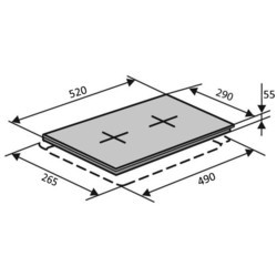Варочные поверхности VENTOLUX HI 32 WH TC белый