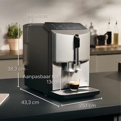 Кофеварки и кофемашины Siemens EQ.300 TF303E07 серебристый
