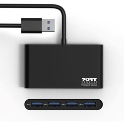 Картридеры и USB-хабы Port Designs USB Hub 4 Ports 3.0