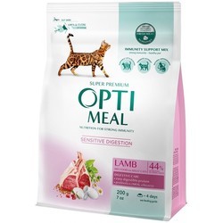 Корм для кошек Optimeal Adult Sensitive with Lamb  200 g