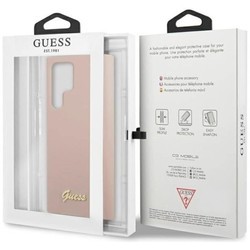 Чехлы для мобильных телефонов GUESS Silicone Script Metal Logo for Galaxy S23 Ultra