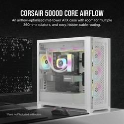 Корпуса Corsair 5000D Core Airflow белый
