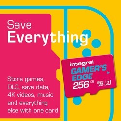 Карты памяти Integral Gamer’s Edge Micro SDXC Card for the Nintendo Switch and Steam Deck 256&nbsp;ГБ