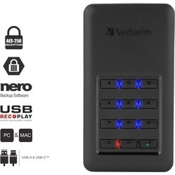 SSD-накопители Verbatim Store n Go Secure SSD 53402 256&nbsp;ГБ