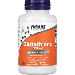 Аминокислоты Now Glutathione 500 mg 60 cap