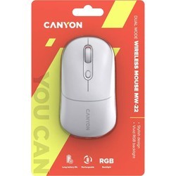 Мышки Canyon CNS-CMSW22 (бирюзовый)