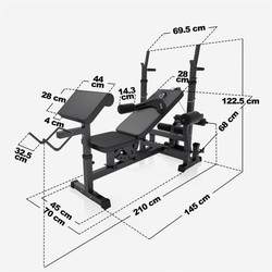 Силовые скамьи и стойки Gorilla Sports 100115-00019-0001