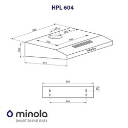 Вытяжки Minola HPL 604 BL черный