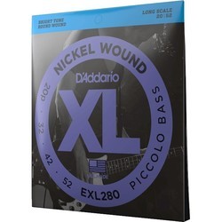 Струны DAddario XL Nickel Wound Piccolo Bass 20-52