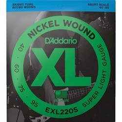 Струны DAddario XL Nickel Wound Bass SS 40-95