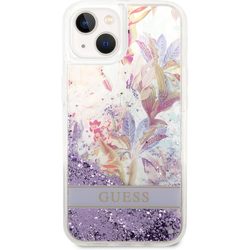 Чехлы для мобильных телефонов GUESS Flower Liquid Glitter for iPhone 14