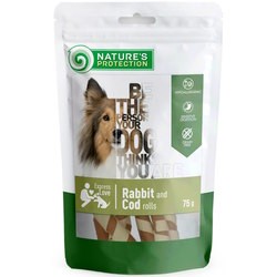 Корм для собак Natures Protection Snack Rabbit and Cod Rolls 75 g