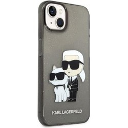 Чехлы для мобильных телефонов Karl Lagerfeld Glitter Karl's and Choupette for iPhone 14