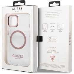 Чехлы для мобильных телефонов GUESS Metal Outline with MagSafe for iPhone 13